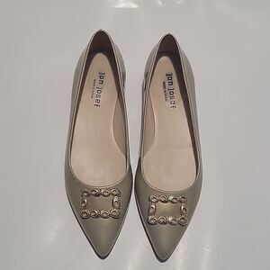 Jon Josef Pointed Toe Flats with Buckle